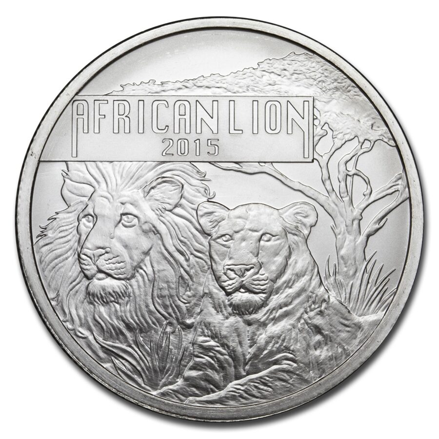 2015 Burundi 1 oz Silver African Lion (BU)