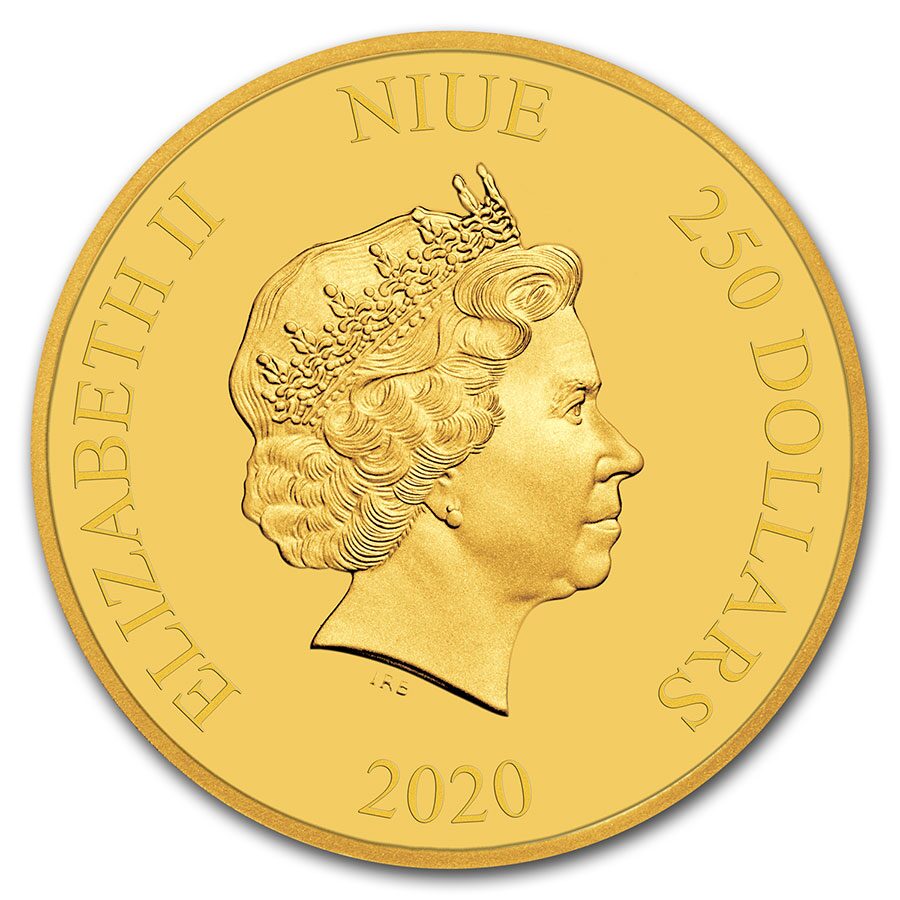 2020 Niue 1 oz Gold $250 Star Wars: Darth Vader BU