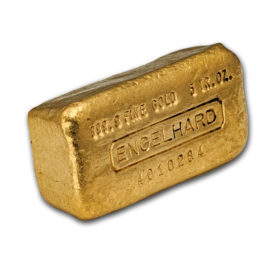 5 oz Gold Bar - Engelhard