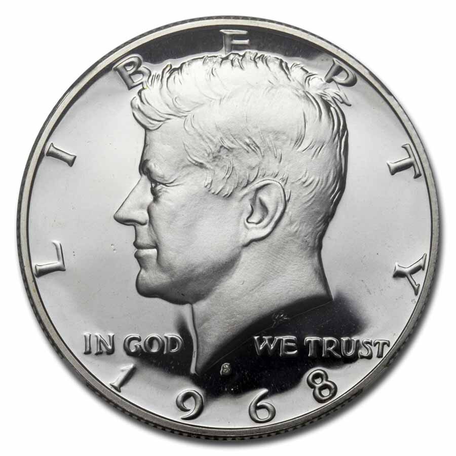 1968-S Kennedy Half Dollar PF-68 UCAM NGC