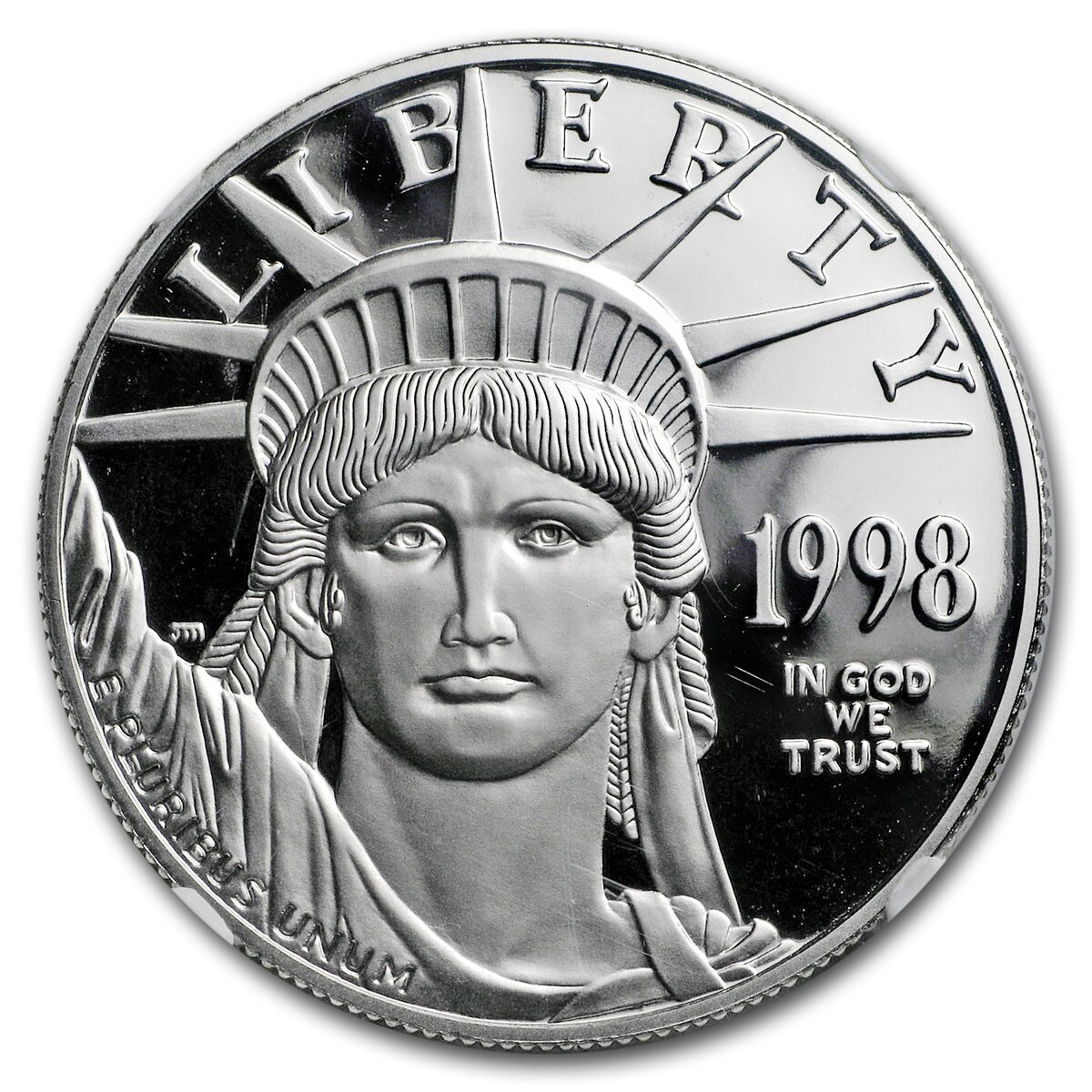 1998-W 1 oz Proof American Platinum Eagle PF-69 NGC