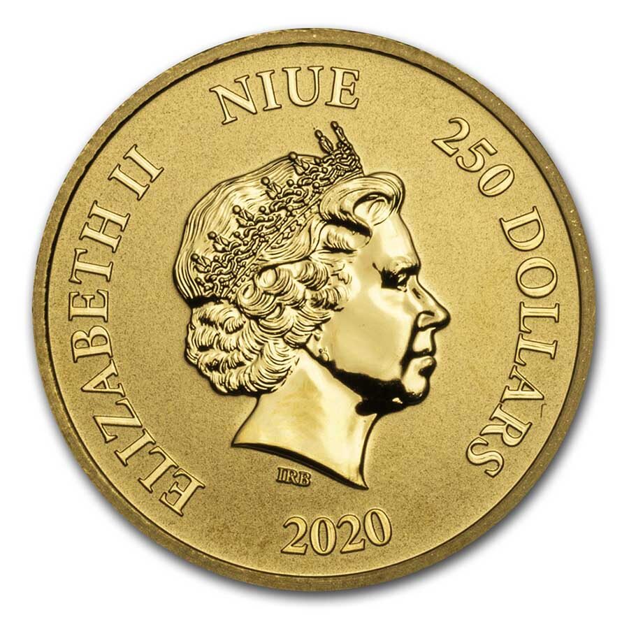 2020 Niue 1 oz Gold $250 Celestial Animals Snake (w/Box & COA)