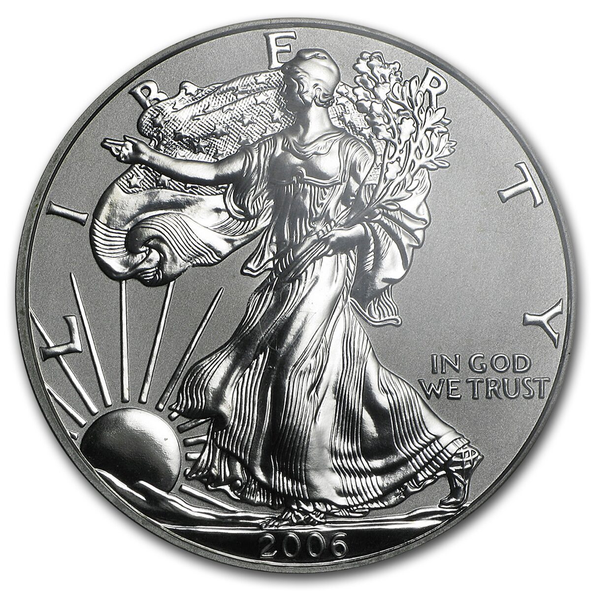 2006-P Reverse Proof Silver Eagle PR-70 PCGS (20th Anniv)