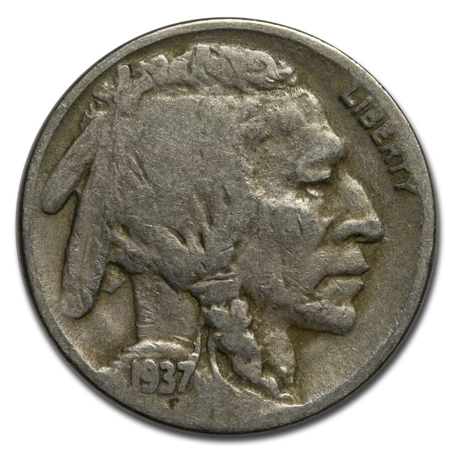 1937-D 3-Legged Buffalo Nickel Fine