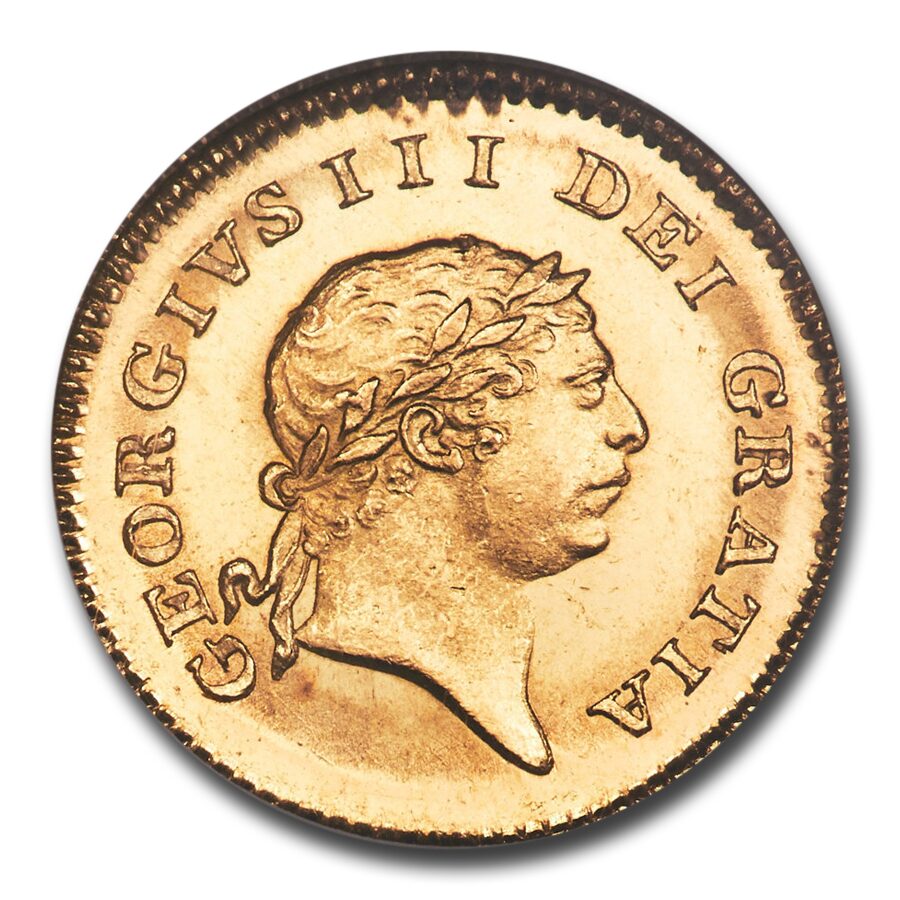 1813 Great Britain Gold Third-Guinea George III MS-65 NGC