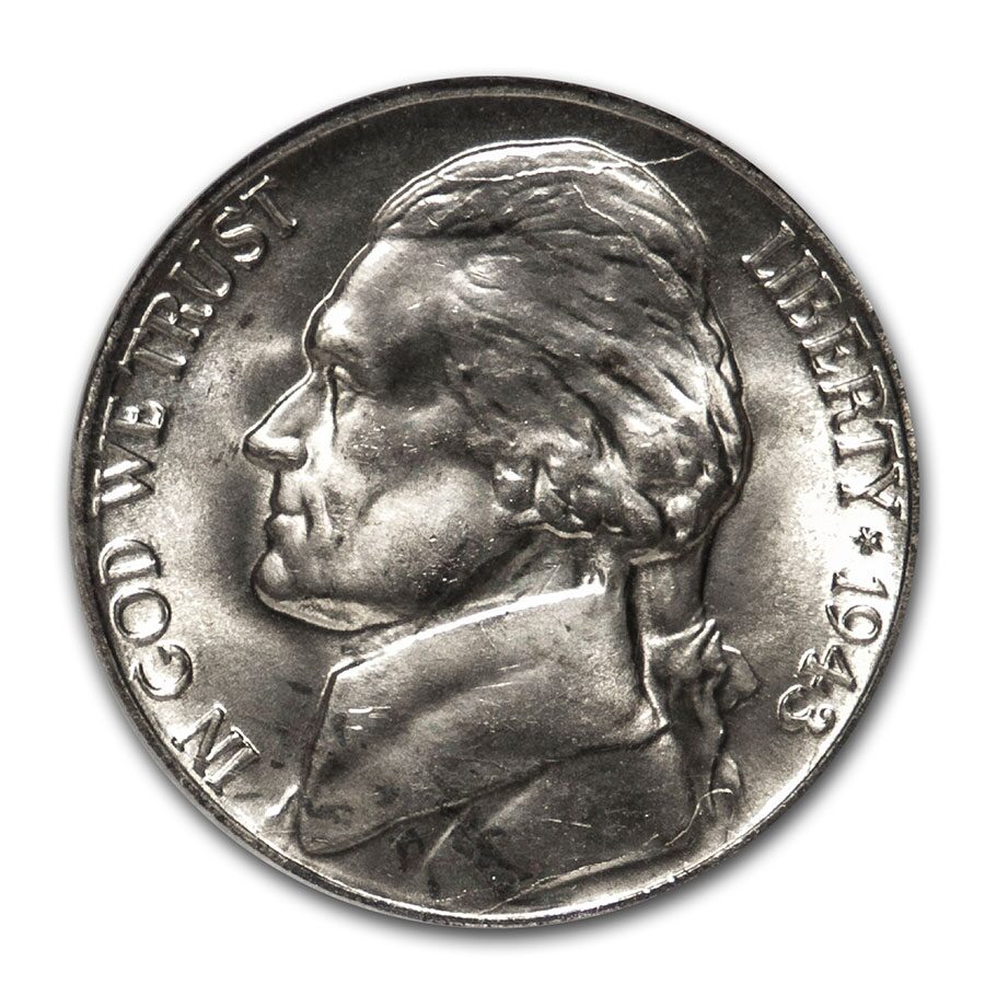 1943-D Jefferson Nickel MS-67 NGC