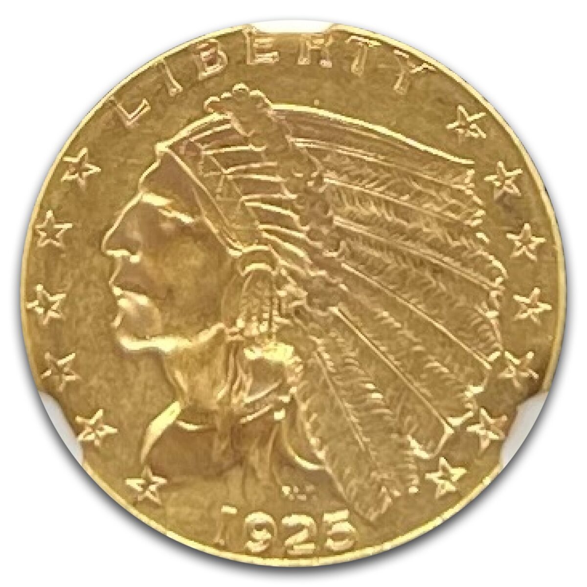 1925-D $2.50 Indian Gold Quarter Eagle AU-58 NGC