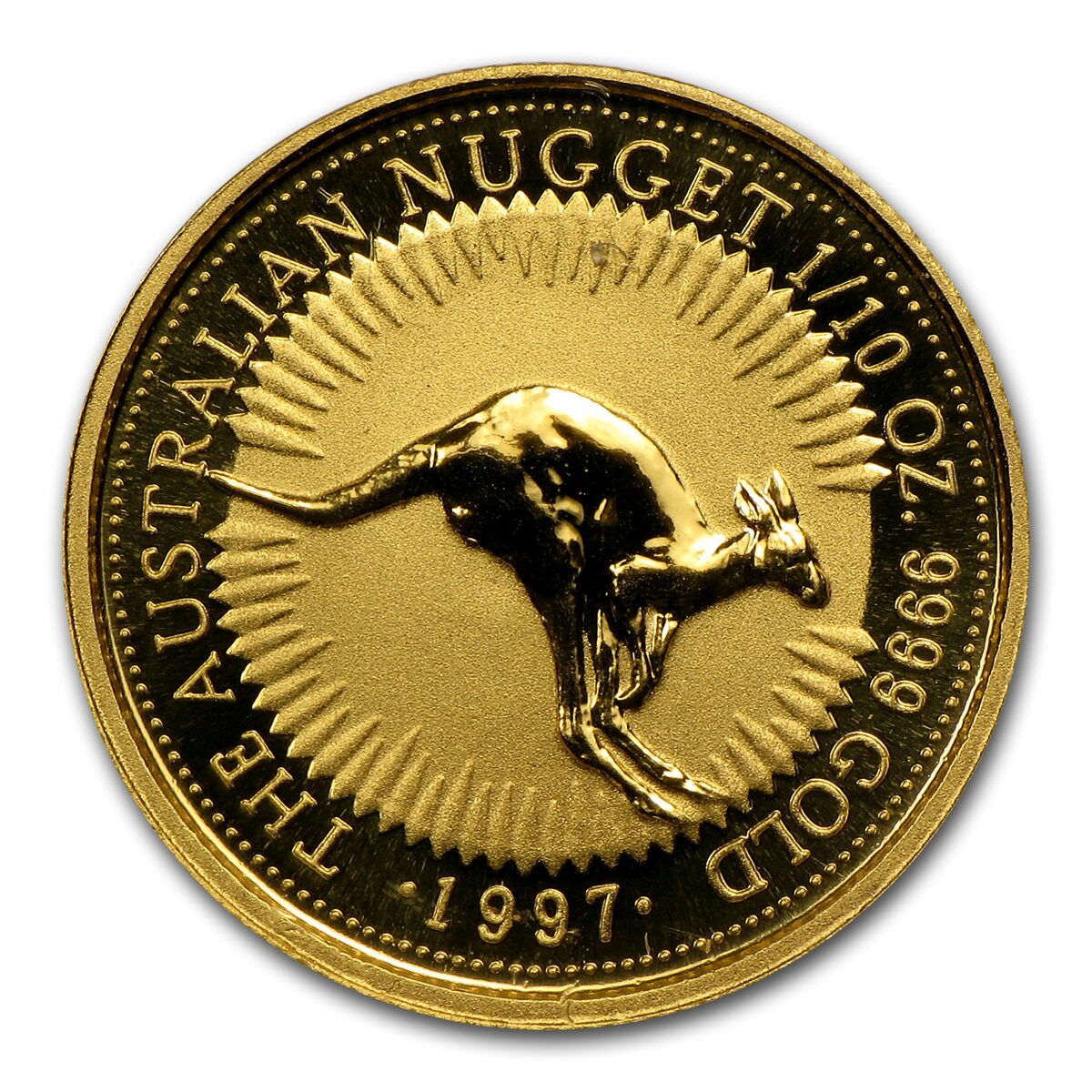 1997 Australia 1/10 oz Gold Nugget