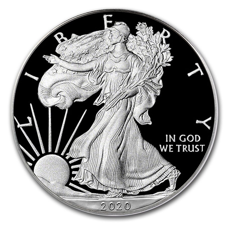 2020-S Proof American Silver Eagle PR-70 PCGS (FDI, Black Label)