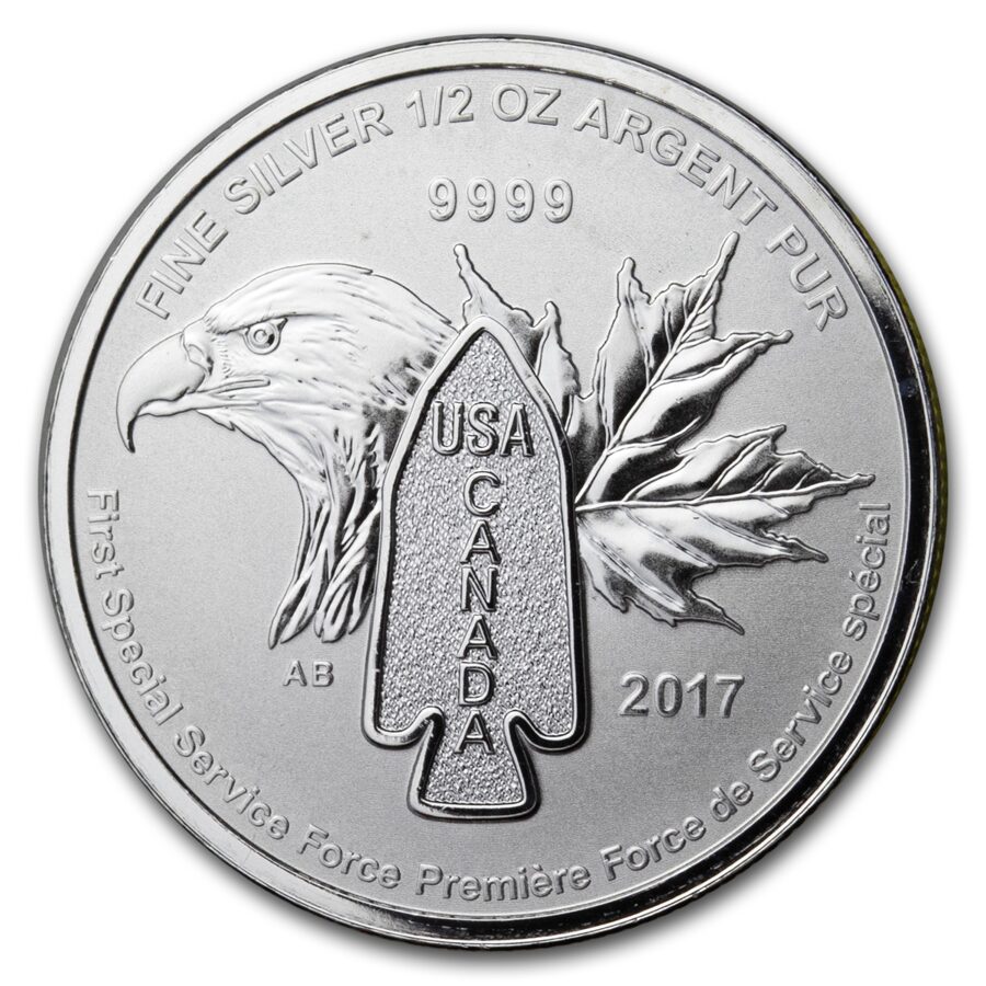 2017 Canada 1/2 oz Silver $2 Devil's Brigade BU