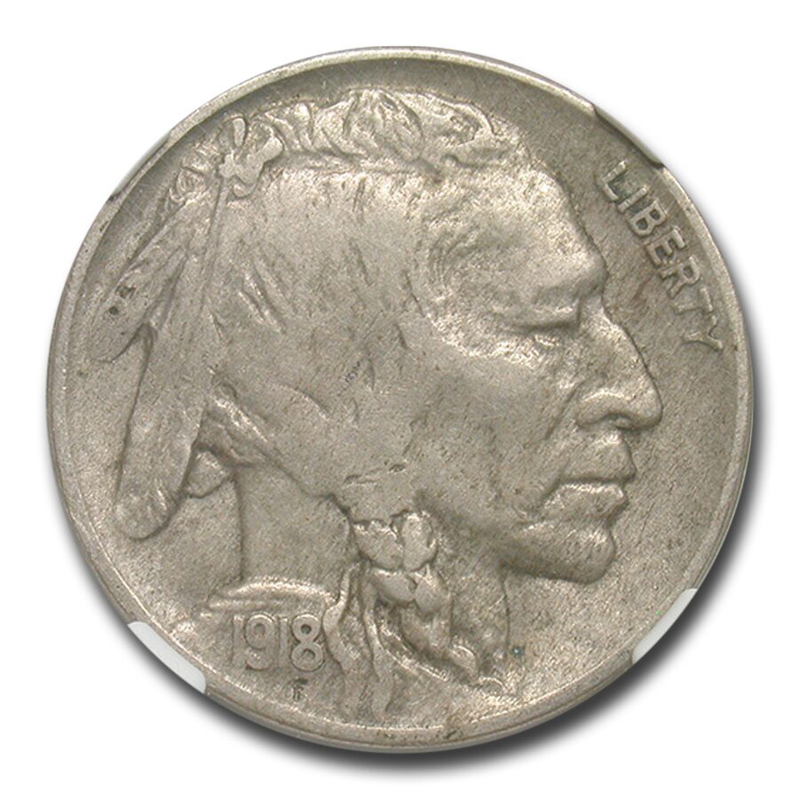 1918-D Buffalo Nickel XF-40 NGC