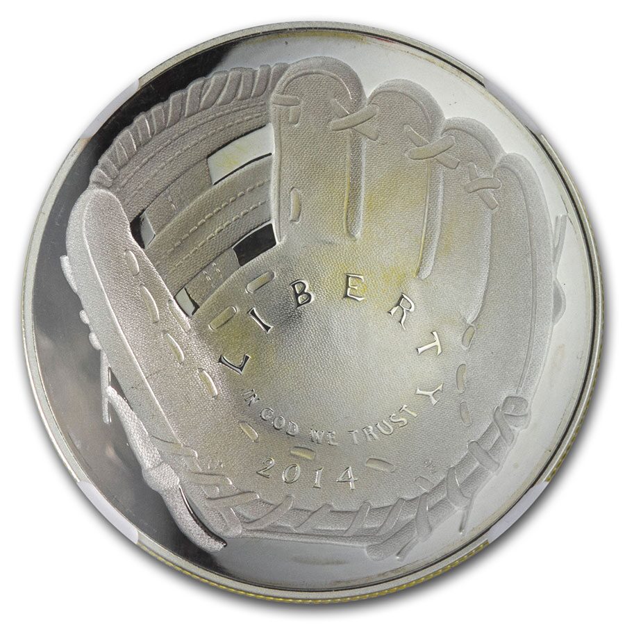 2014-P Baseball HOF $1 Silver Commem PF-69 NGC