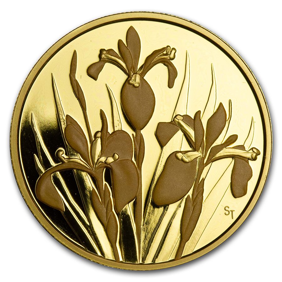 2006 Canada Gold $350 Iris Versicolor .99999 Proof (Coin Only)