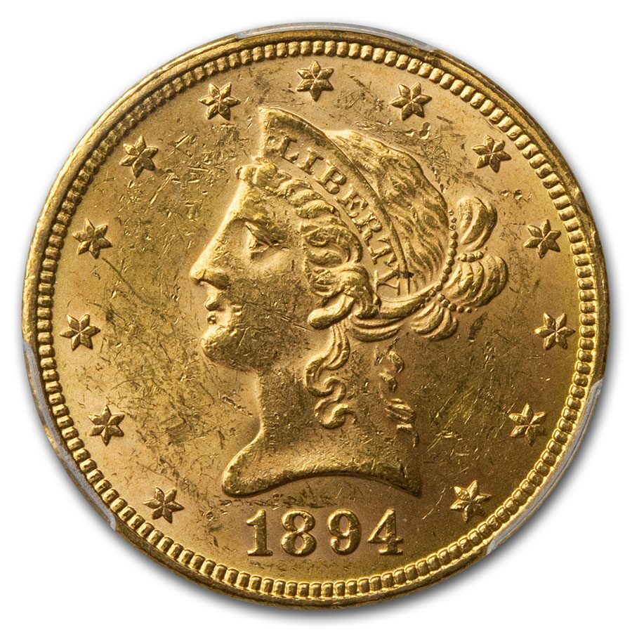 1894 $10 Liberty Gold Eagle MS-61 PCGS