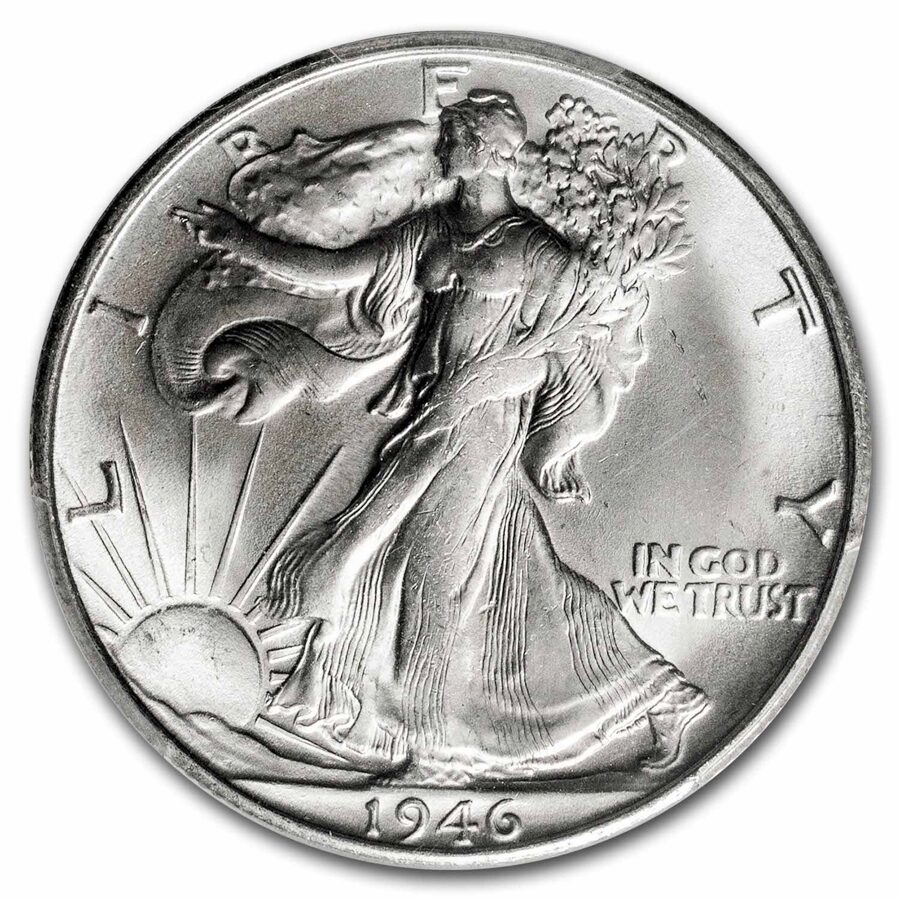 1946-S Walking Liberty Half Dollar MS-64 PCGS