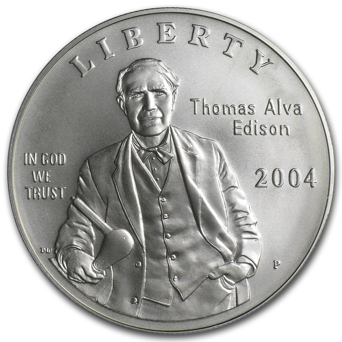 2004-P Thomas Edison $1 Silver Commem MS-69 PCGS