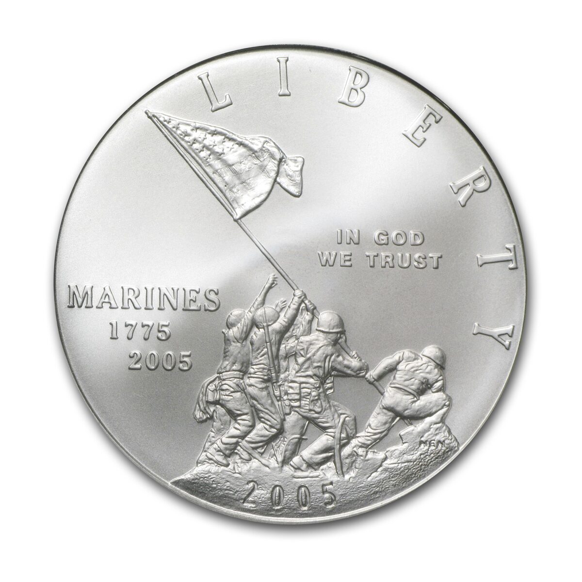 2005-P Marine Corps 230th Anniv $1 Silver Commem MS-69 PCGS