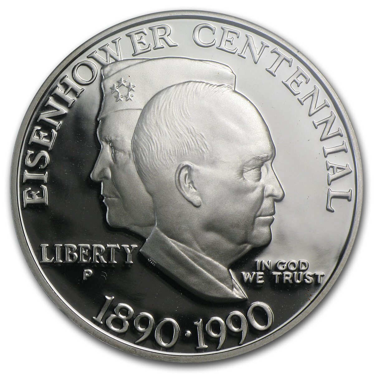 1990-P Eisenhower Centennial $1 Silver Commem PR-69 PCGS