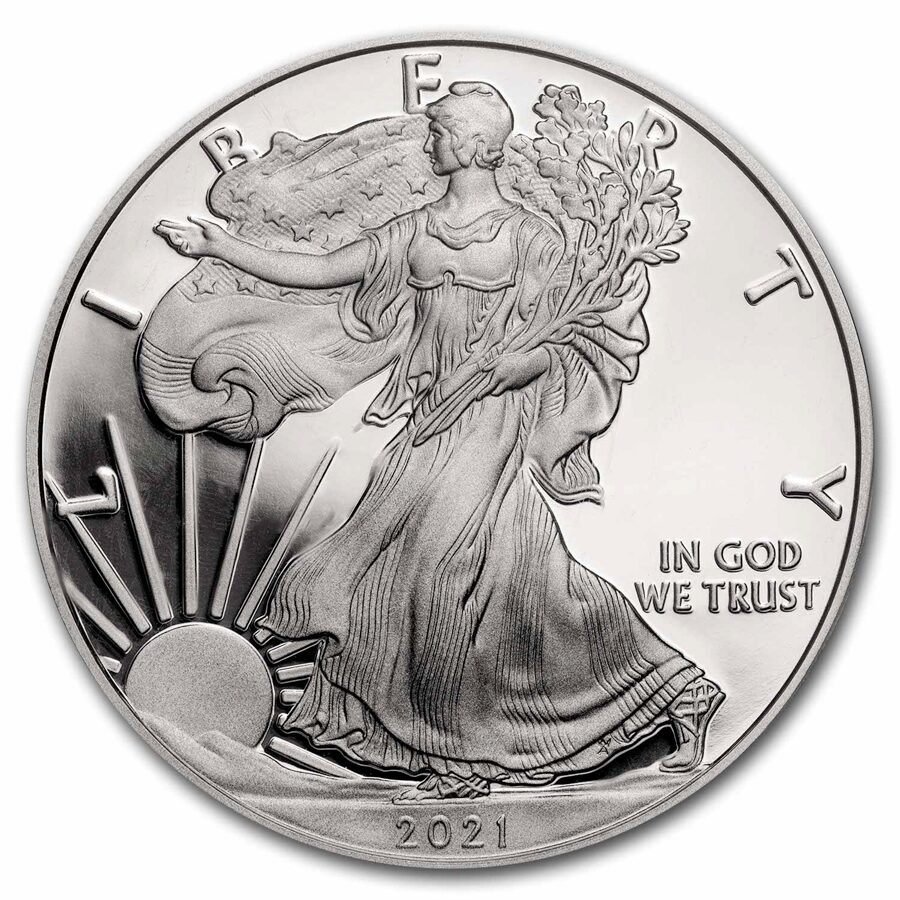 2021-W American Silver Eagle (Type 1) PR-70 PCGS