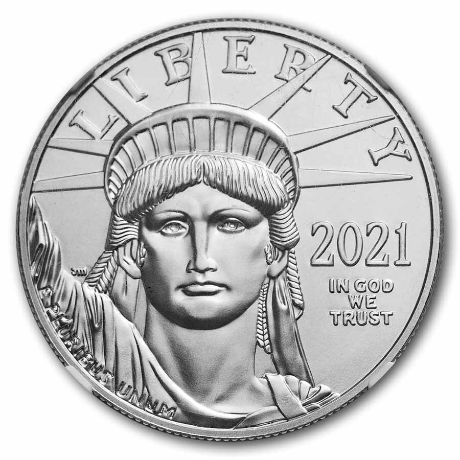 2021 1 oz American Platinum Eagle MS-70 NGC (Early Releases)