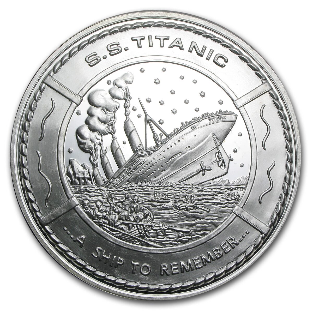 14.6 oz Silver Round - S.S. Titanic Commemorative