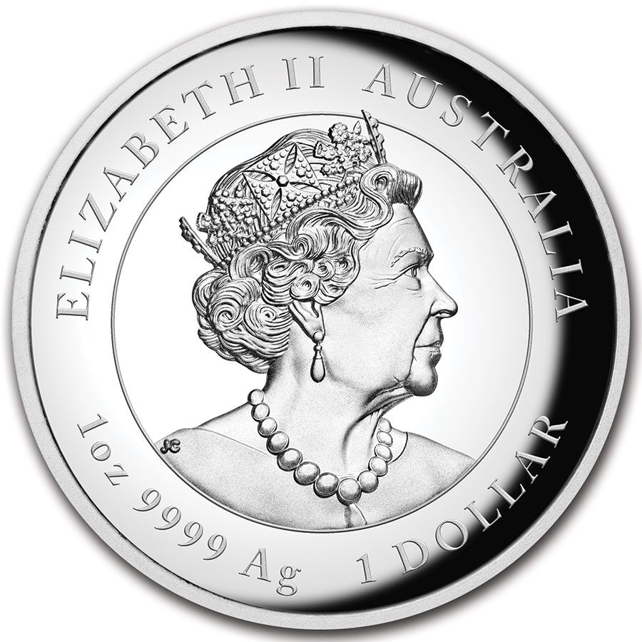 2021 Australia 1 oz Silver Lunar Ox Proof (HR, Box & COA)
