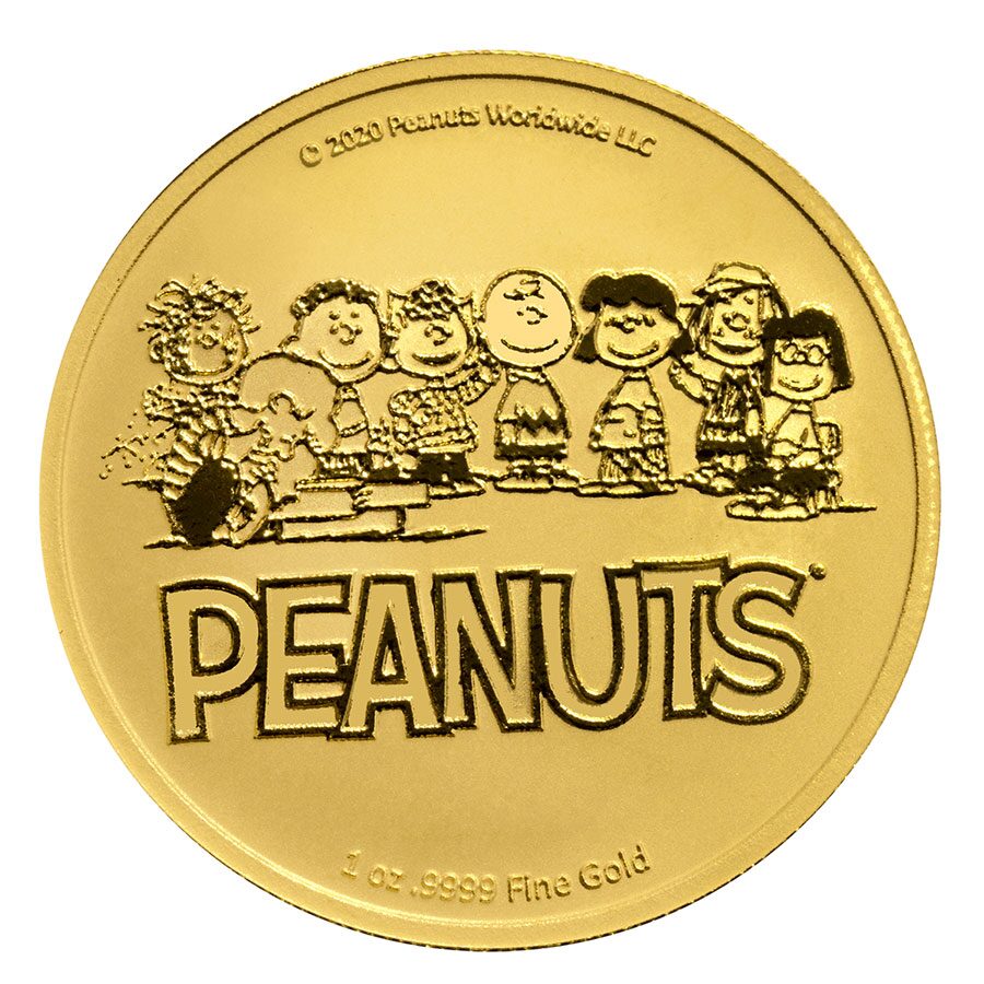 Peanuts® 55 Years of A Charlie Brown Christmas 1 oz Gold Round