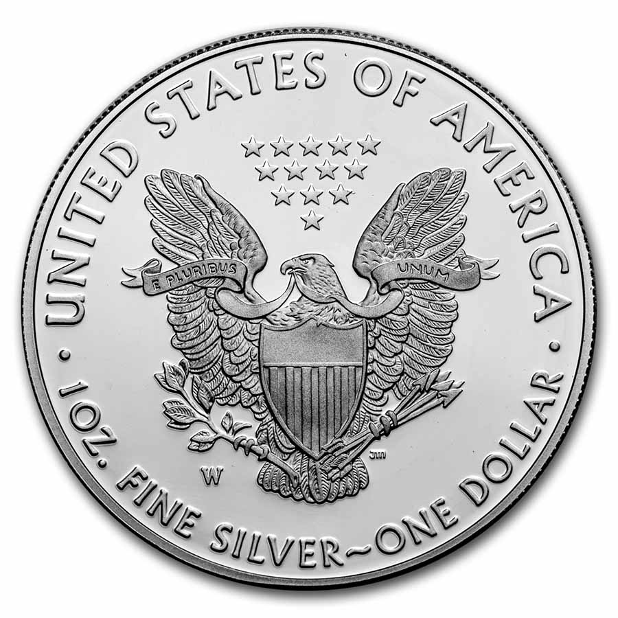 2020-W 1 oz Proof American Silver Eagle (End of WW2, V75 Privy)