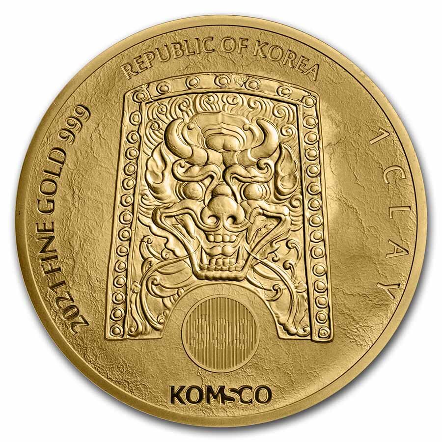 1 oz South Korean Gold Chiwoo Cheonwang BU (Random Year)