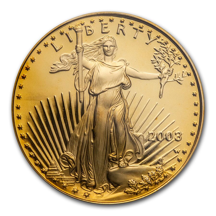 1/2 oz Proof American Gold Eagle PR-70 PCGS (Random Year)