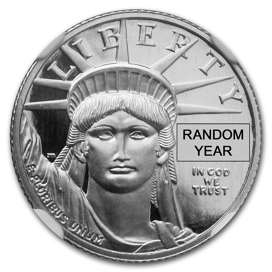1/10 oz Proof American Platinum Eagle PF-70 NGC (Random Year)