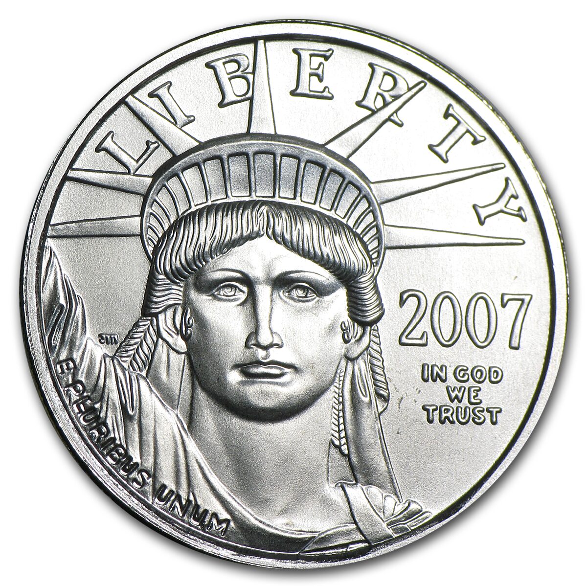 2007 1/4 oz American Platinum Eagle BU