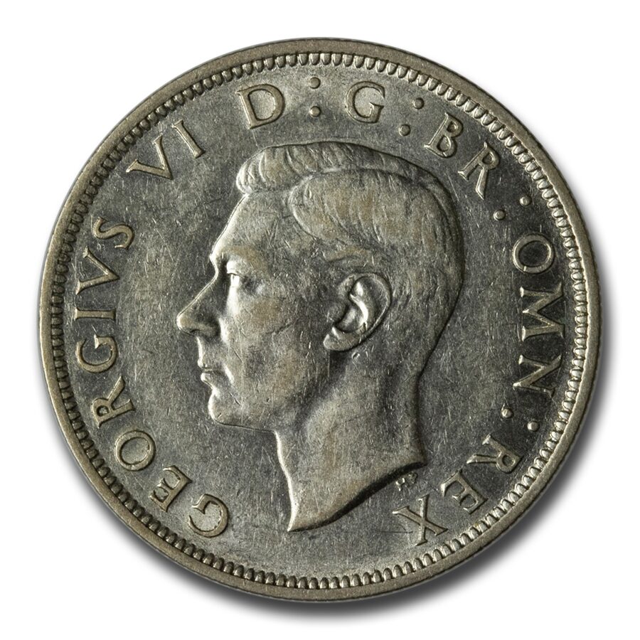 1942 Great Britain Silver Half Crown George VI AU