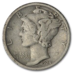 1924-D Mercury Dime VF