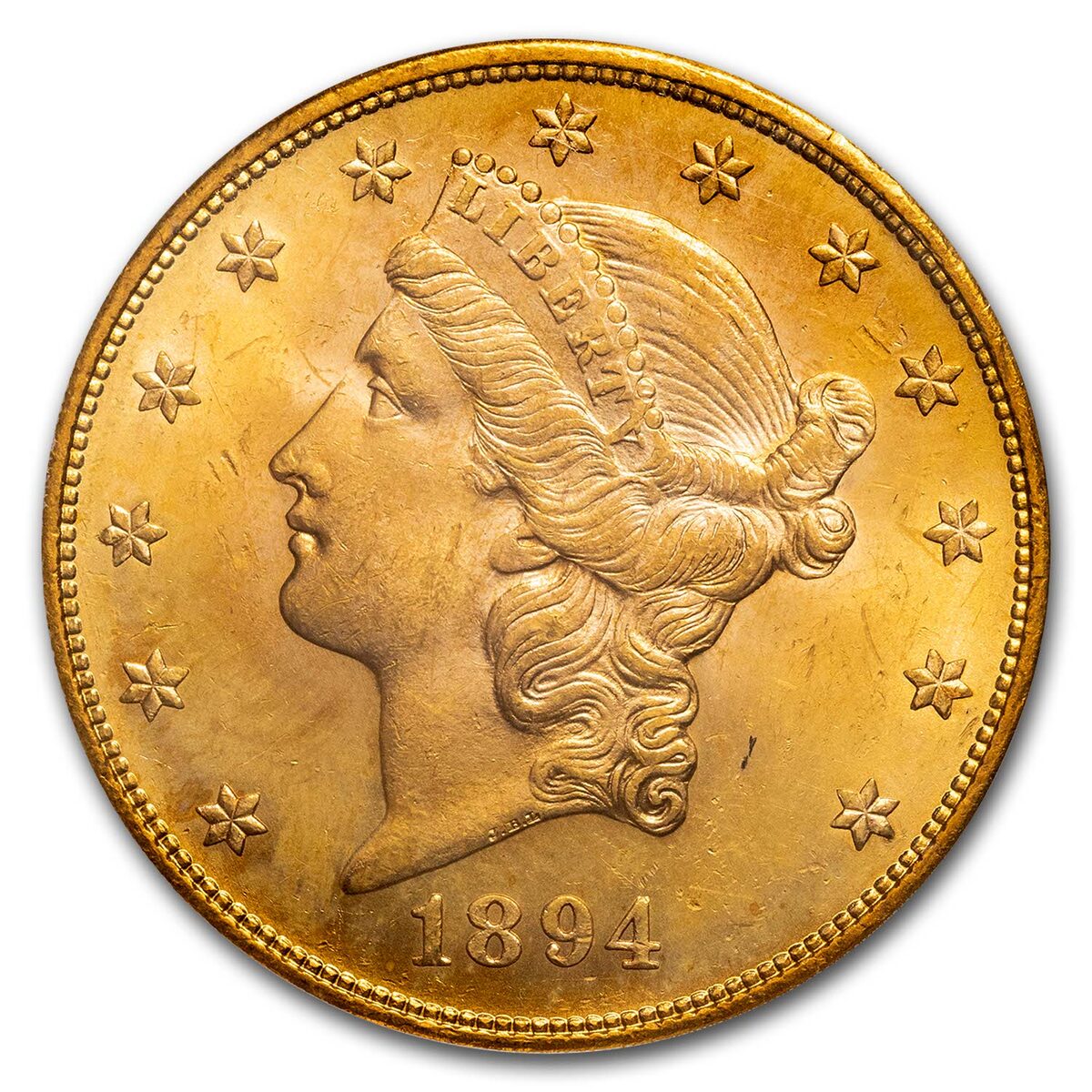 1894-S $20 Liberty Gold Double Eagle MS-63 PCGS