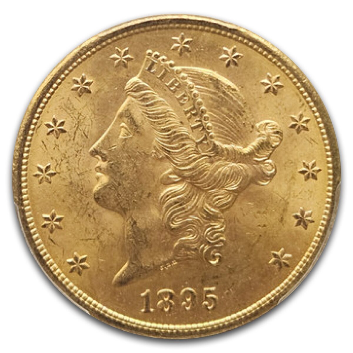 1895-S $20 Liberty Gold Double Eagle MS-63 PCGS