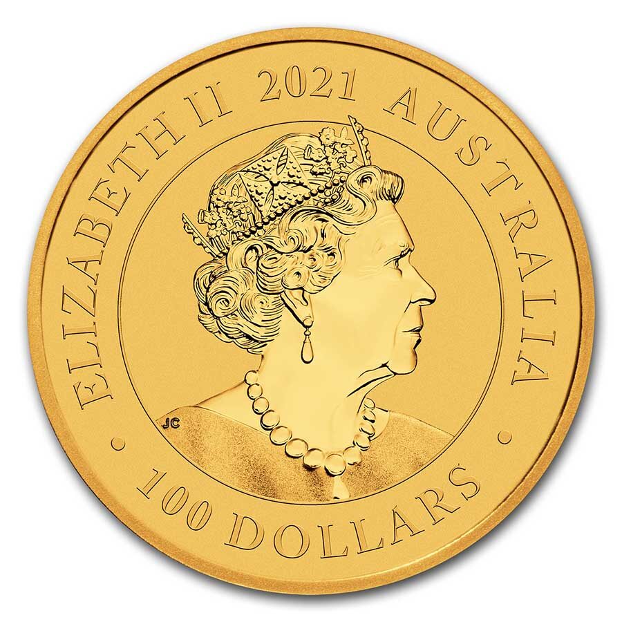 2021 Australia 1 oz Gold Swan BU