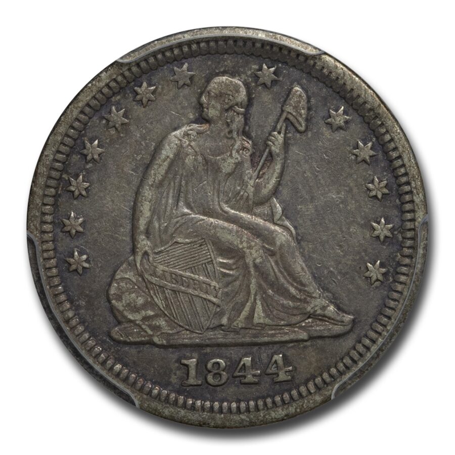 1844-O Liberty Seated Quarter XF-45 PCGS