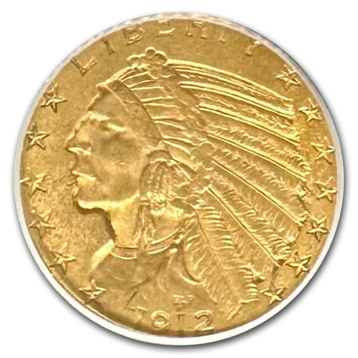 1912 $5 Indian Gold Half Eagle MS-62 PCGS