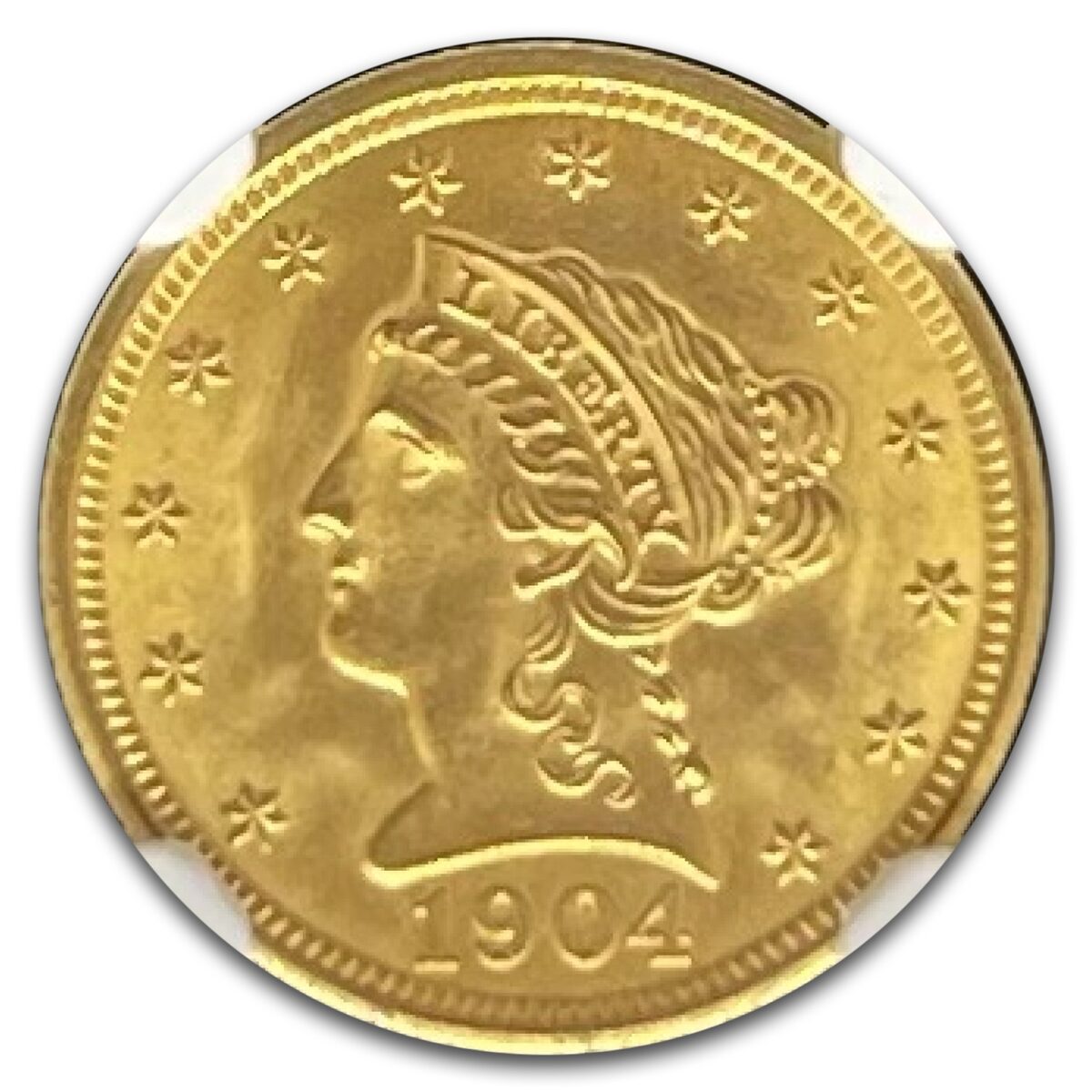 1904 $2.50 Liberty Gold Quarter Eagle MS-66+ NGC CAC