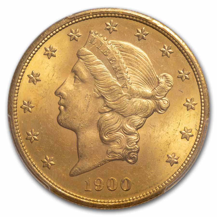 1900-S $20 Liberty Gold Double Eagle MS-63 PCGS