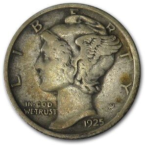 1925-S Mercury Dime VF