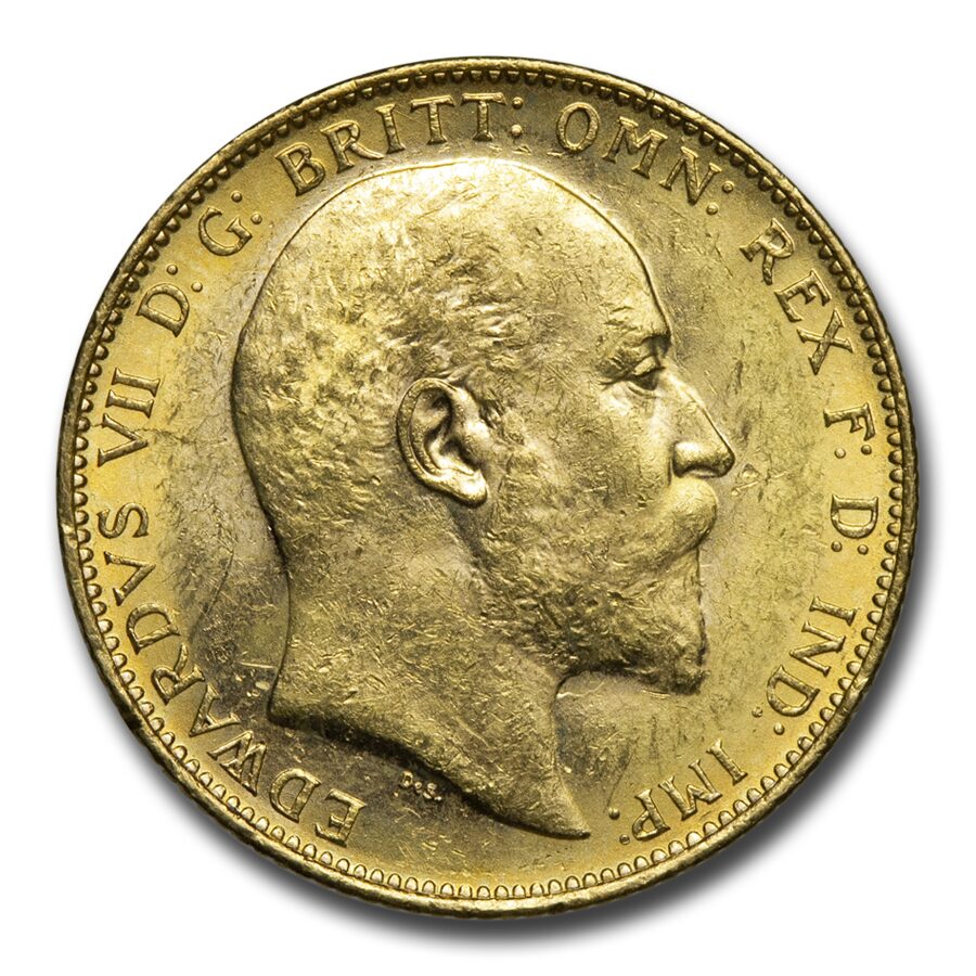 1902-M Australia Gold Sovereign Edward VII BU