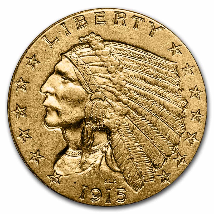 1915 $2.50 Indian Gold Quarter Eagle BU