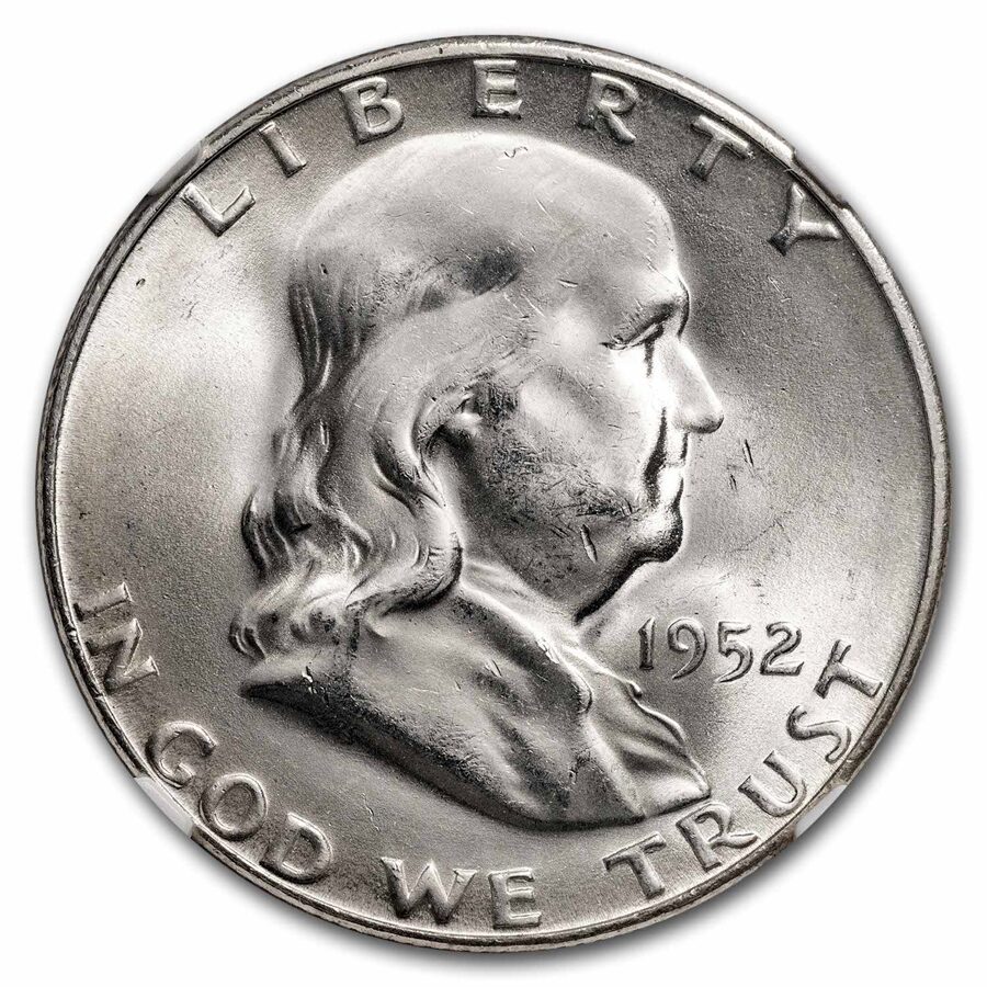 1952-S Franklin Half Dollar MS-64 NGC (FBL)