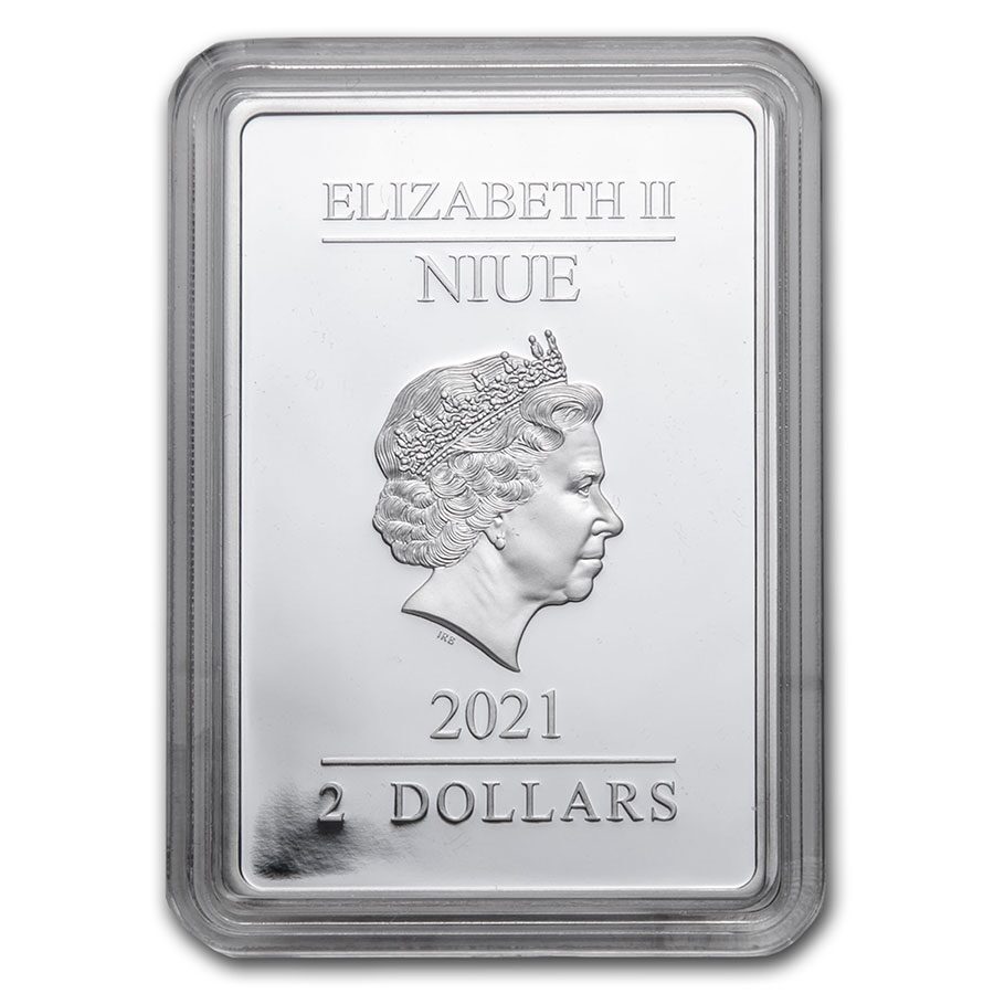 2021 Niue 1 oz Silver Coin $2 - Superman: The Man of Steel