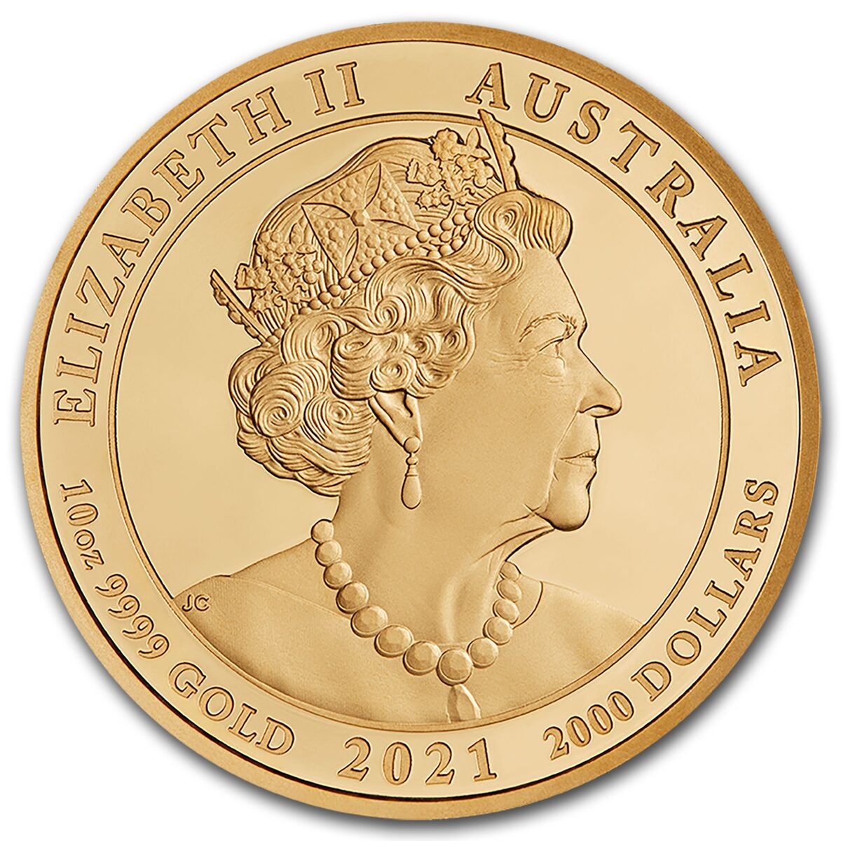 2021 Australia 10 oz Gold Jewelled Horse Proof
