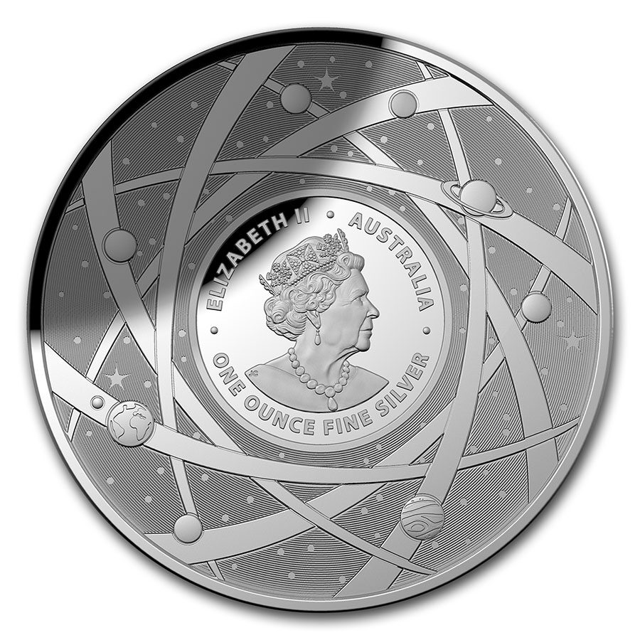 2021 AUS 1 oz Silver $5 Domed The Milky Way Proof (w/Box & COA)