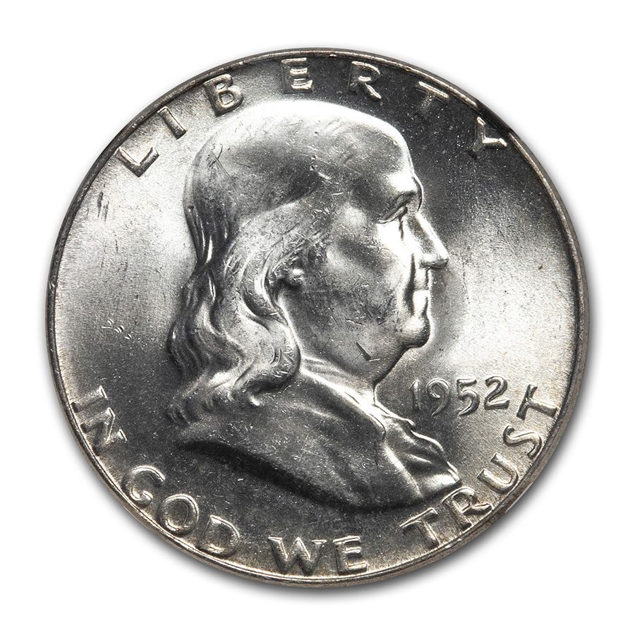 1952 Franklin Half Dollar MS-64 NGC (FBL)