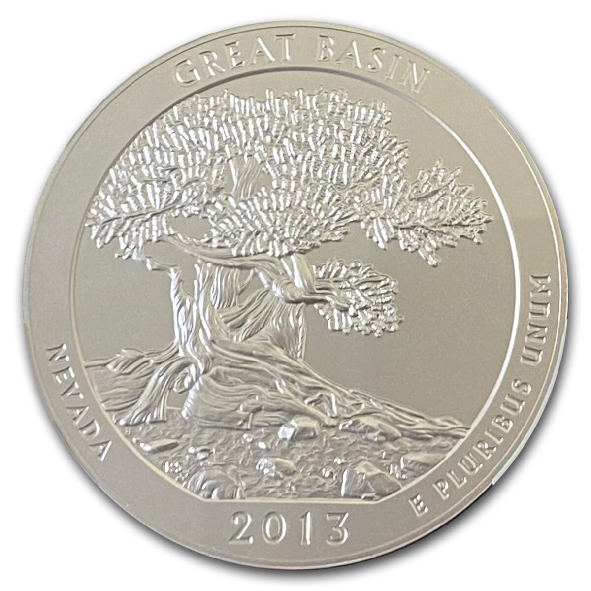 2013-P 5 oz Silver ATB Great Basin SP-70 NGC